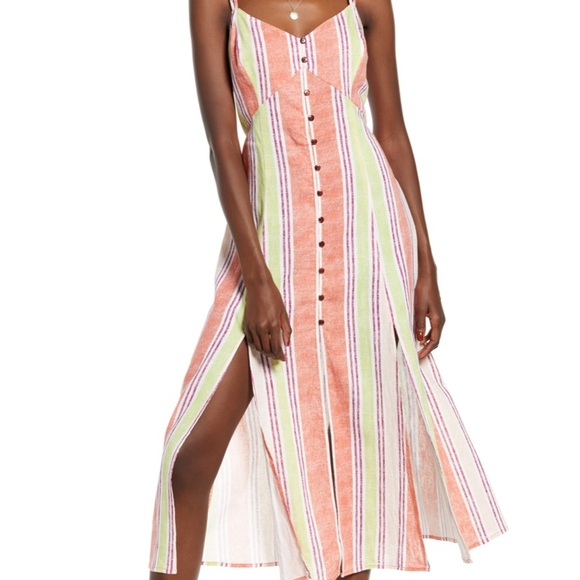 Band of Gypsies Dresses & Skirts - Band of Gypsies MIDI Linen Blend Sundress Size S